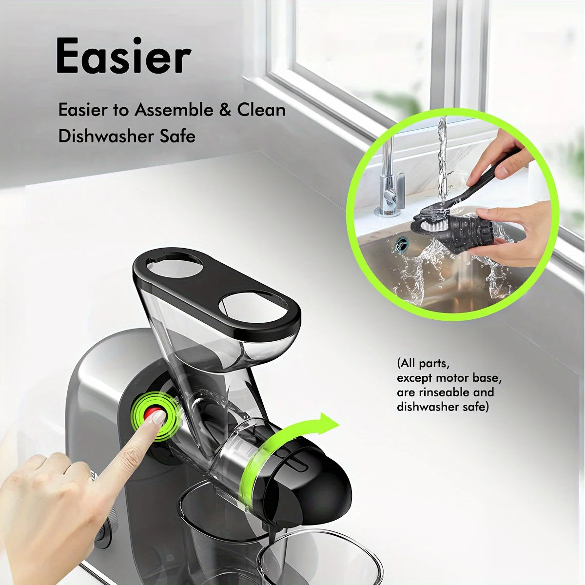 PressPure™ Cold Press Juicer – Dual Feed Compact Extractor